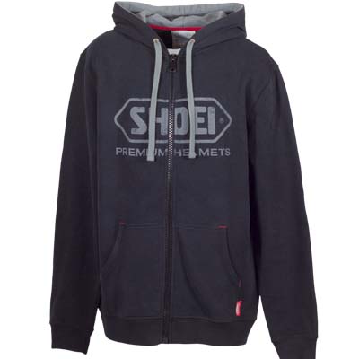 SHOEI, CASQUE, HOODY, VETEMENT, SPORTSWEAR, NOIR, BLEU, GRIS, LOOK