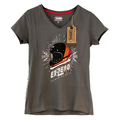 SHOEI, CASQUE, MOTO, T-SHIRT, SPORTSWEAR, VETEMENT, LOOK, LOOK, COOL, COTON, EX-ZERO, EQUATION, FEMME