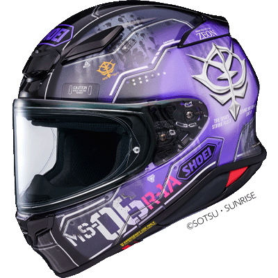 Shoei,NXR2,MS-06R-1A,BLACK,TRI-STAR'S,ZAKU,II