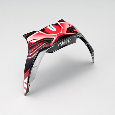 X-SPR3/14 REAR STABILIZER AERODYNE TC-1 Shoei,X-SPR3,14,REAR,STABILIZER,AERODYNE,,TC-1