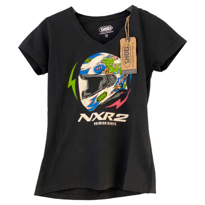 SHOEI, CASQUE, MOTO, T-SHIRT, SPORTSWEAR, VETEMENT, LOOK, NXR2, MURAL, SPORTSWEAR, FEMME