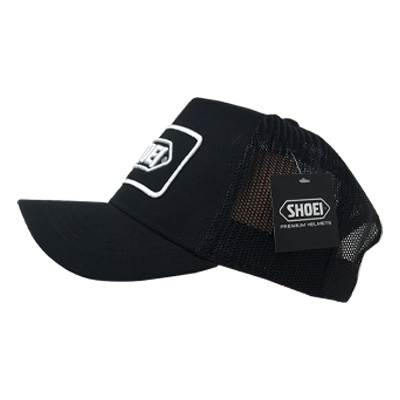 casquette SHOEI, casquette SHOEI noire, casquette moto SHOEI, casquette SHOEI officielle, SHOEI Trucker Cap, casquette SHOEI Trucker, SHOEI Trucker Black White, casquette moto, casquette motard, accessoires SHOEI, accessoires moto SHOEI, merchandising SHOEI