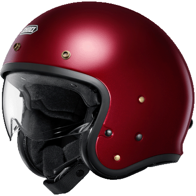 J.O2 GARNET METALLIC CASQUE, SHOEI, JET, JO, MOTO, PREMIUM, SÉCURITÉ, VILLE, NEO, RETRO, VINTAGE, CAFE, RACER