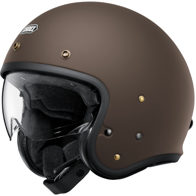 J.O2 MATT BROWN CASQUE, SHOEI, JET, JO, MOTO, PREMIUM, SÉCURITÉ, VILLE, NEO, RETRO, VINTAGE, CAFE, RACER